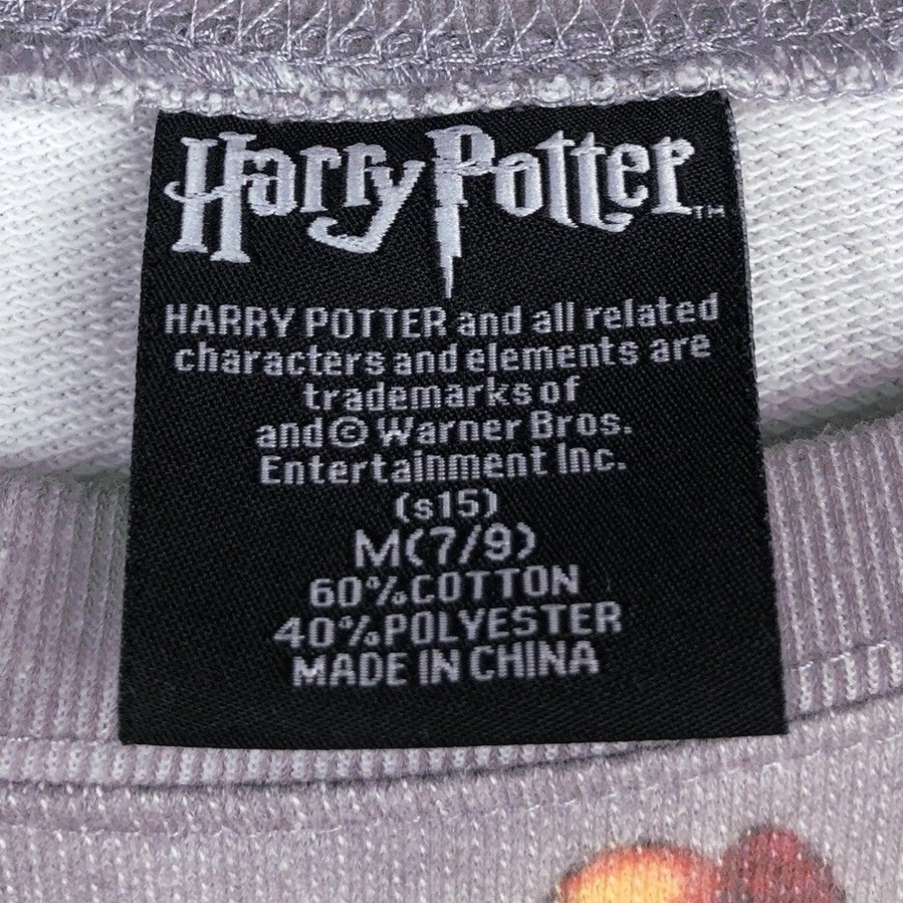 🌿 Harry Potter Hogwarts Crest Raglan Sweatshirt - Picture 4 of 4